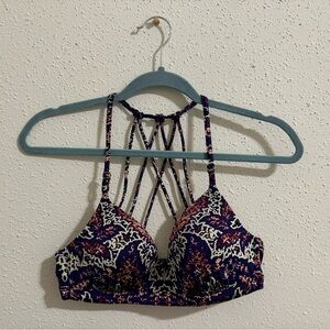 Athleta Aqualuxe Molded Pattern Bikini Top - Size S